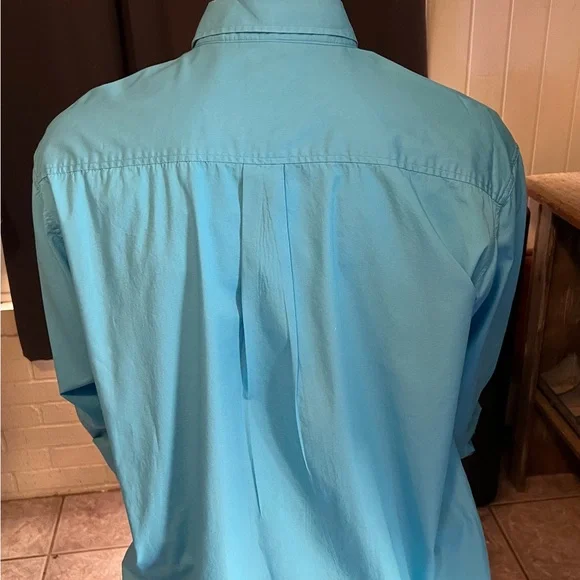 Cinch Men's Turquoise Button-Down Shirt - Picture 2 of 7
